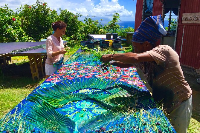 Learn the Traditional Seychelles Art of Sun Printing with Local Textile Designer - Roots Seychelles Start Point and the Hilltop View Advantage